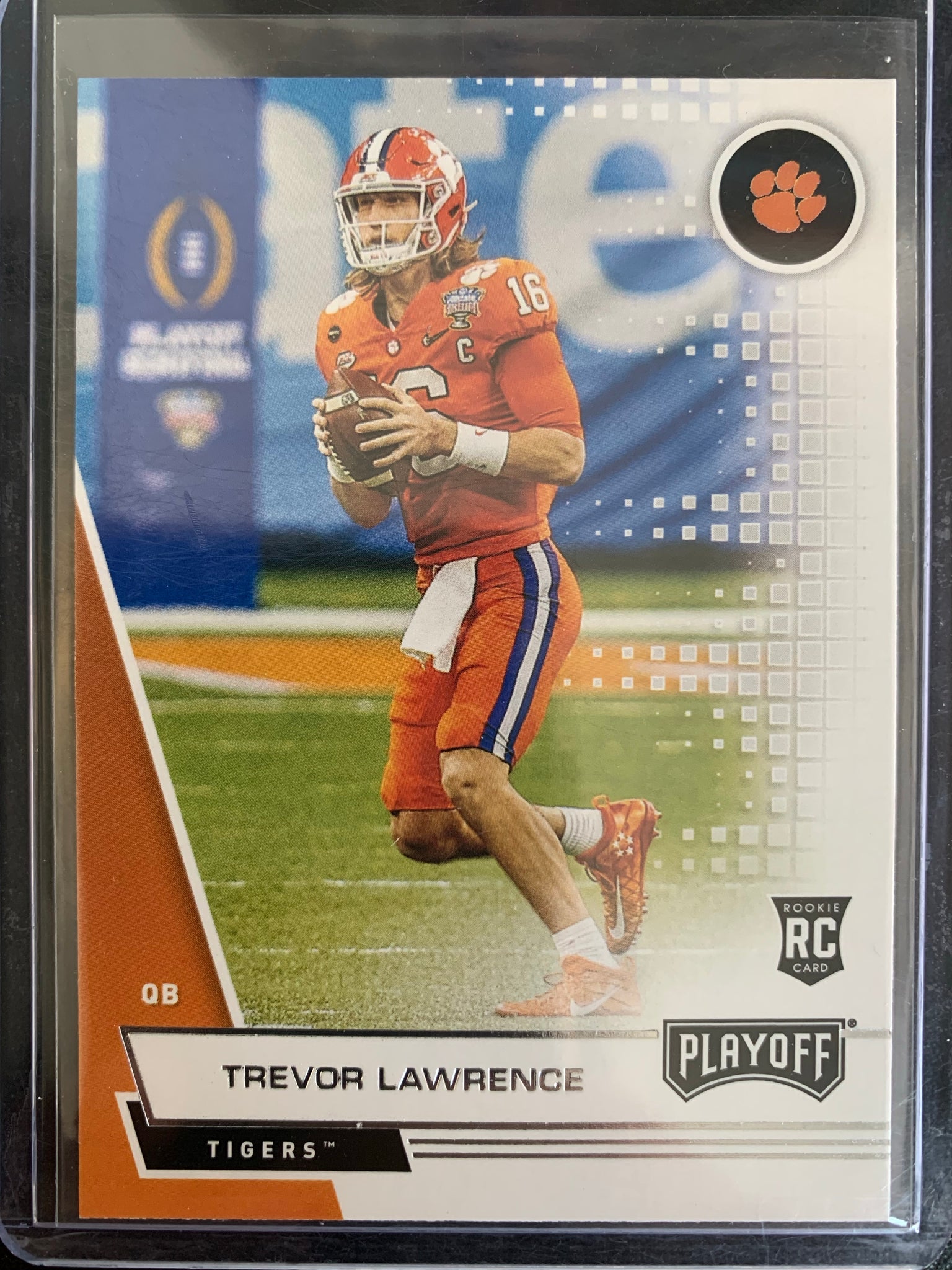 2021 PANINI CHRONICLES DRAFT PICKS FOOTBALL #379 JACKSONVILLE JAGUARS - TREVOR LAWRENCE PLAYOFF DRAFT PICKS ROOKIE CARD