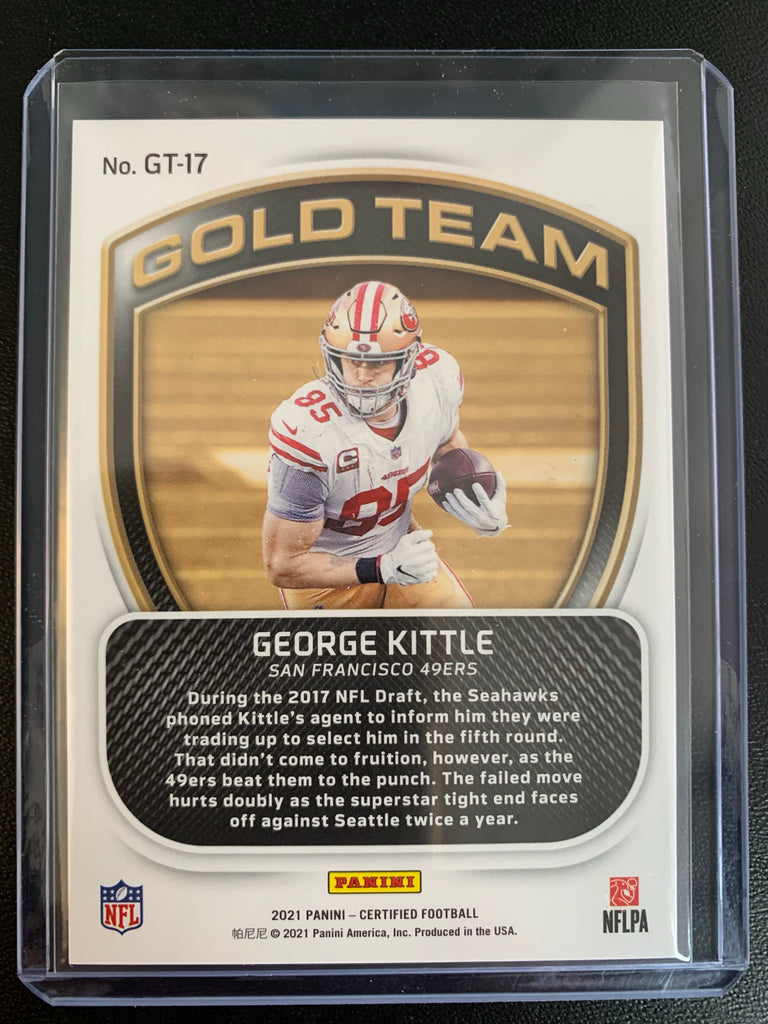 2021 Panini Certified Gold Team #17 GEORGE KITTLE San Francisco