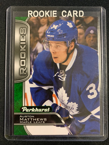 2016-17 UD PARKHURST HOCKEY #370 TORONTO MAPLE LEAFS - AUSTON MATTHEWS MARQUEE ROOKIES ROOKIE CARD