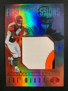 2017 PANINI ILLUSIONS FOOTBALL #FI-JM CINCINNATI BENGALS - JOE MIXON FIRST IMPRESSIONS PATCH