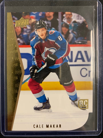 2019-20 UPPER DECK SERIES 1 HOCKEY #1 COLORADO AVALANCHE - CALE MAKAR DIE CUT ROOKIE CARD