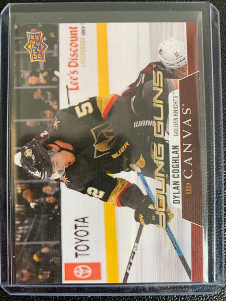 2020-21 UPPER DECK HOCKEY #C218 VEGAS GOLDEN KNIGHTS -DYLAN COGHLAN YOUNG GUNS CANVAS ROOKIE CARD