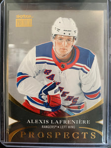 2020-21 UD SKYBOX METAL UNIVERSE HOCKEY #PP-1 NEW YORK RANGERS - ALEXIS LAFRENIERE PREMIUM PROSPECTS ROOKIE CARD