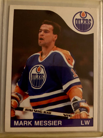 1985-86 O-PEE-CHEE HOCKEY #177 EDMONTON OILERS - MARK MESSIER CARD RAW