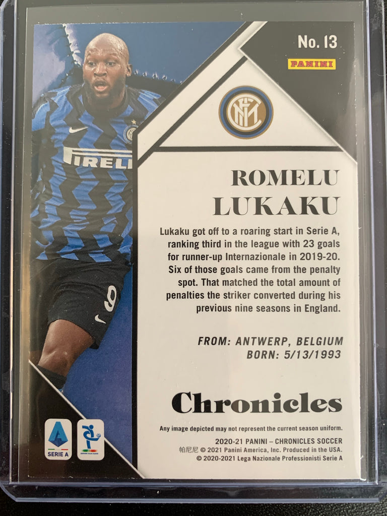 2020-2021 PANINI CHRONICLES SOCCER #13 - ROMELU LUKAKU CHRONICLES