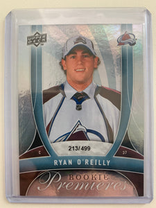 2009-10 UPPER DECK TRILOGY HOCKEY #157 COLORADO AVALANCHE - RYAN O'REILLY ROOKIE PREMIERES #'D 213/499