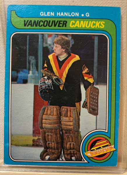 1979-80 O-PEE-CHEE HOCKEY #337 VANCOUVER CANUCKS - GLEN HANLON ROOKIE CARD RAW