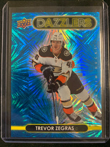 2021-22 UPPER DECK S1 HOCKEY #DZ-1 ANAHEIM DUCKS - TREVOR ZEGRAS BLUE DAZZLERS