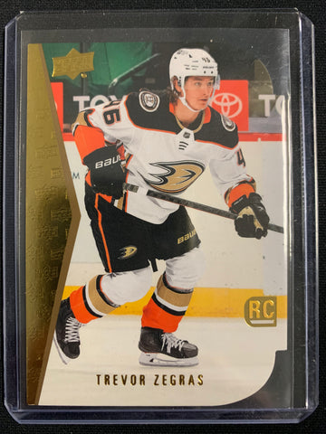 2021-22 UPPER DECK S1 HOCKEY #RDT-5 ANAHEIM DUCKS - TREVOR ZEGRAS DIE CUT ROOKIE CARD