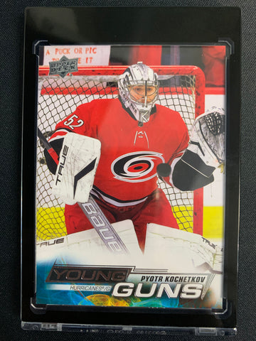 C2022-23 UPPER DECK S1 HOCKEY #224 CAROLINA HURRICANES - PYOTR KOCHETKOV YOUNG GUNS ROOKIE CARD - PACK FRESH!