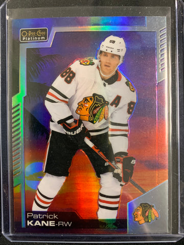 2020-21 UD OPC PLATINUM HOCKEY #145 CHICAGO BLACKHAWHS - PATRICK KANE SUNSET PARALLEL