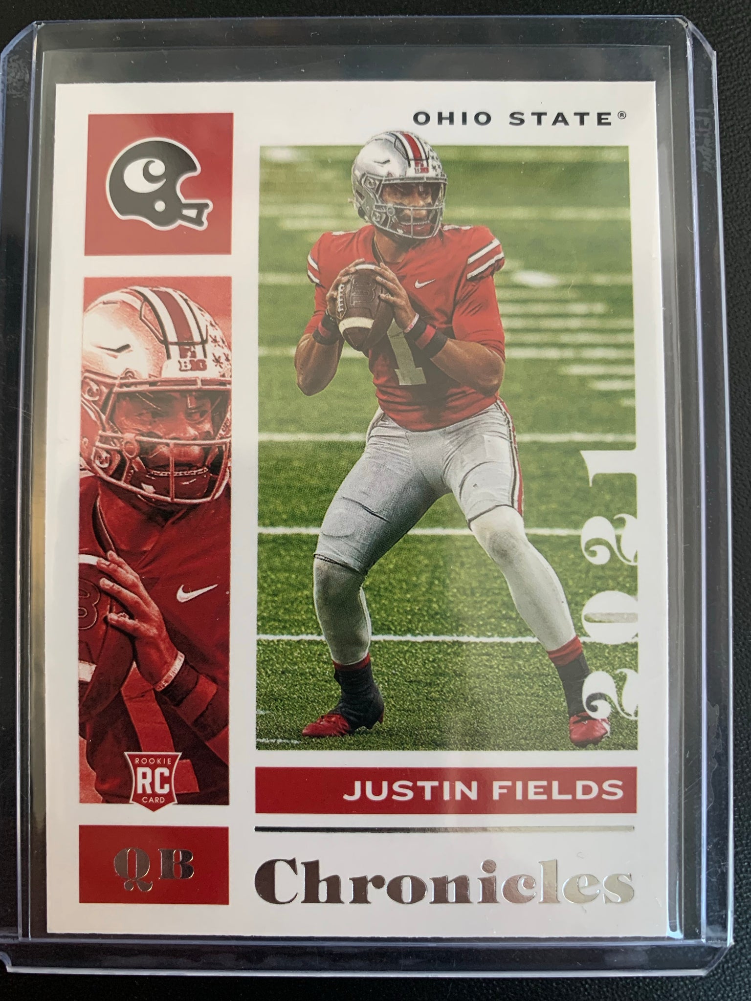 Justin Fields 2021 Panini Chronicles Score Draft Picks Rookie Card