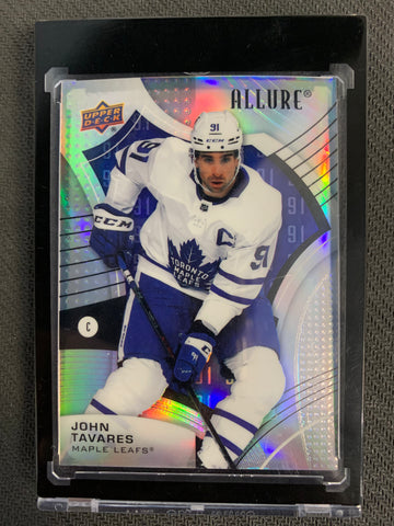 2021-22 UPPER DECK ALLURE HOCKEY #44 TORONTO MAPLE LEAFS - JOHN TAVARES JERSEY NUMBER PARALLEL #'D 108/199