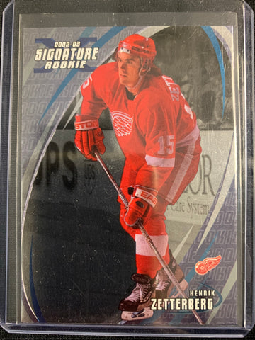 2002-03 IN THE GAME HOCKEY #190 - HENRIK ZETTERBERG SIGNATURE ROOKIE