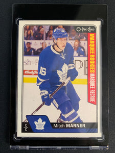 2016-17 UD O-PEE-CHEE HOCKEY #672 TORONTO MAPLE LEAFS - MITCH MARNER MARQUEE ROOKIE CARD