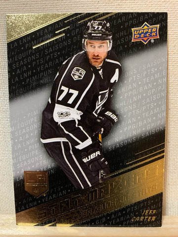 2017-18 TIM HORTONS HOCKEY #SM-13 LOS ANGELES KINGS - STAT MAKERS JEFF CARTER CARD RAW