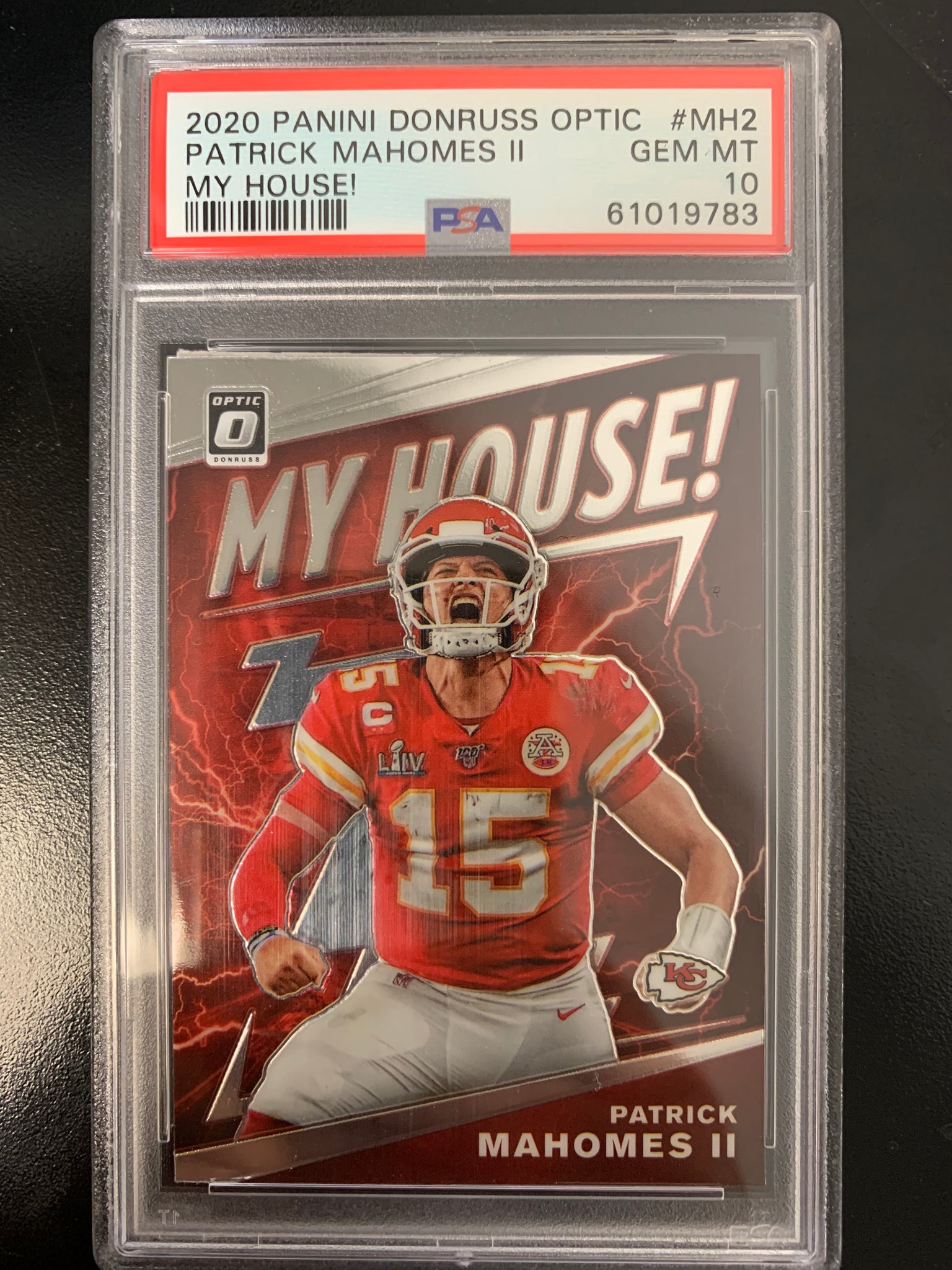 Patrick Mahomes II 2020 Donruss Football Super Bowl MVP Insert Card #MVP-PM  (SP)