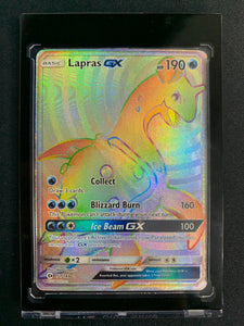 POKEMON SUN & MOON BASE SET LAPRAS GX SECRET RAINBOW RARE 151/149 - PACK FRESH!