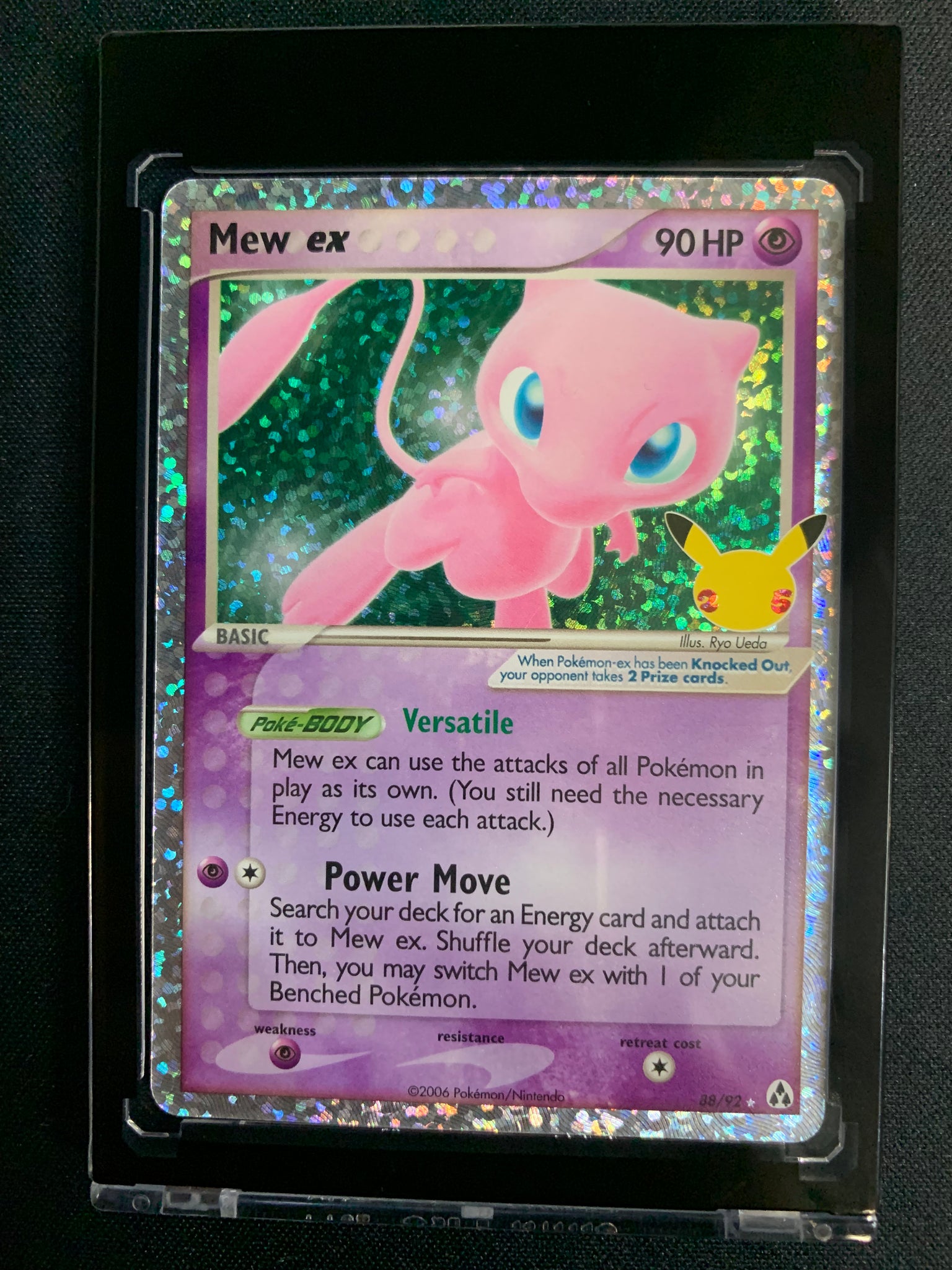 POKEMON 25TH CELEBRATIONS MEW EX HOLO RARE 88/92 - PACK FRESH!