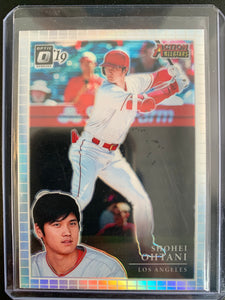 2019 PANINI DONRUSS OPTIC BASEBALL #AA-4 LOS ANGELES ANGELS - SHOHEI OHTANI ACTION HOLO-FOIL ALL-STARS INSERT CARD