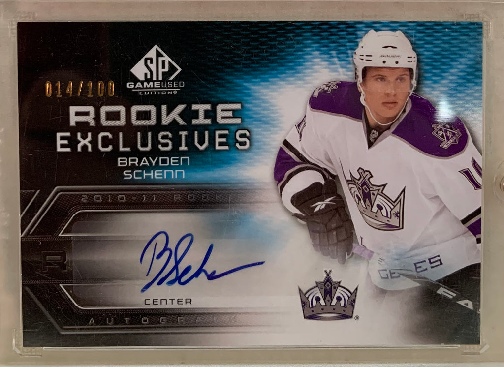 2010-11 SP GAME USED HOCKEY #RE-BS LOS ANGELES KINGS - BRAYDEN SCHENN –  Mint Sports Cards & Collectibles