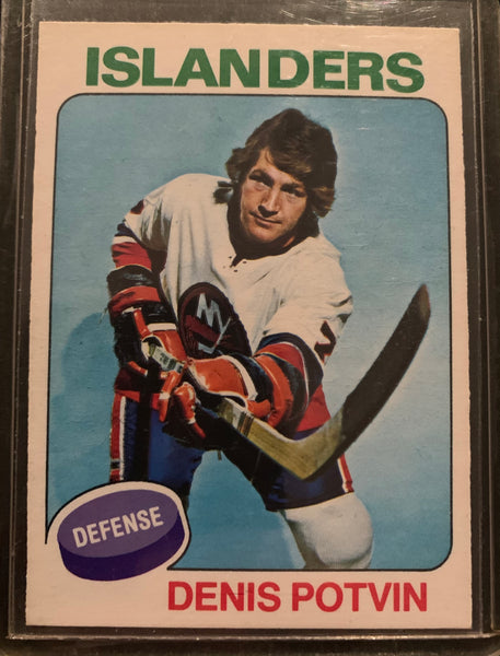 1975-76 O-PEE-CHEE HOCKEY #275 NEW YORK ISLANDERS - DENIS POTVIN CARD RAW