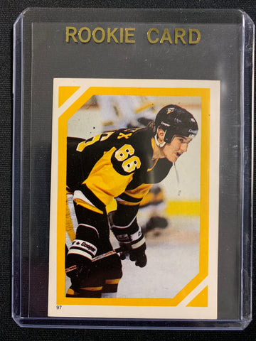 1985-86 O-PEE-CHEE HOCKEY #97 PITTSBURGH PENGUINS - MARIO LEMIEUX ROOKIE STICKER