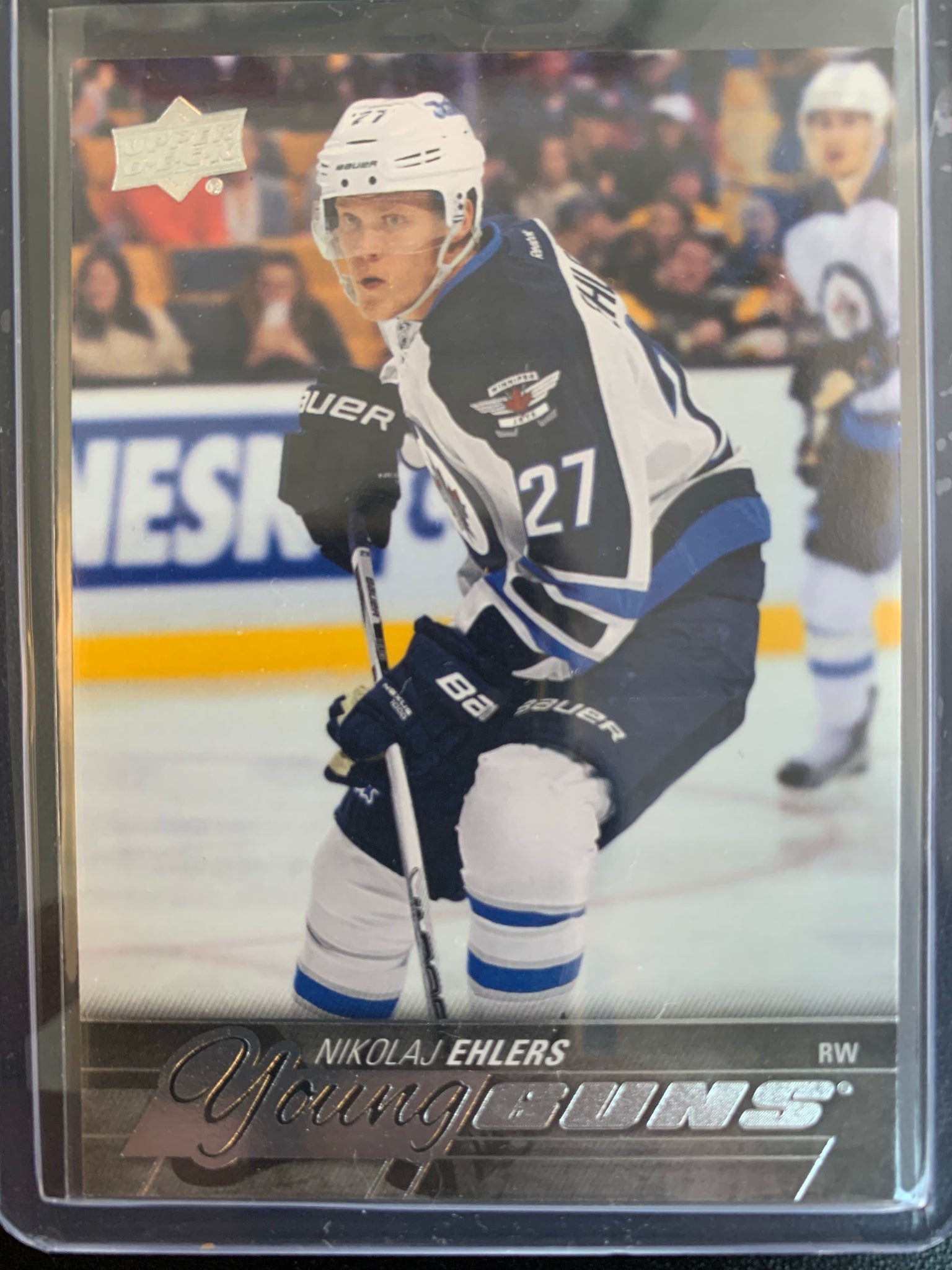 2015-16 UPPER DECK HOCKEY #223 WINNIPEG JETS - NIKOLAJ EHLERS YOUNG GUNS ROOKIE CARD