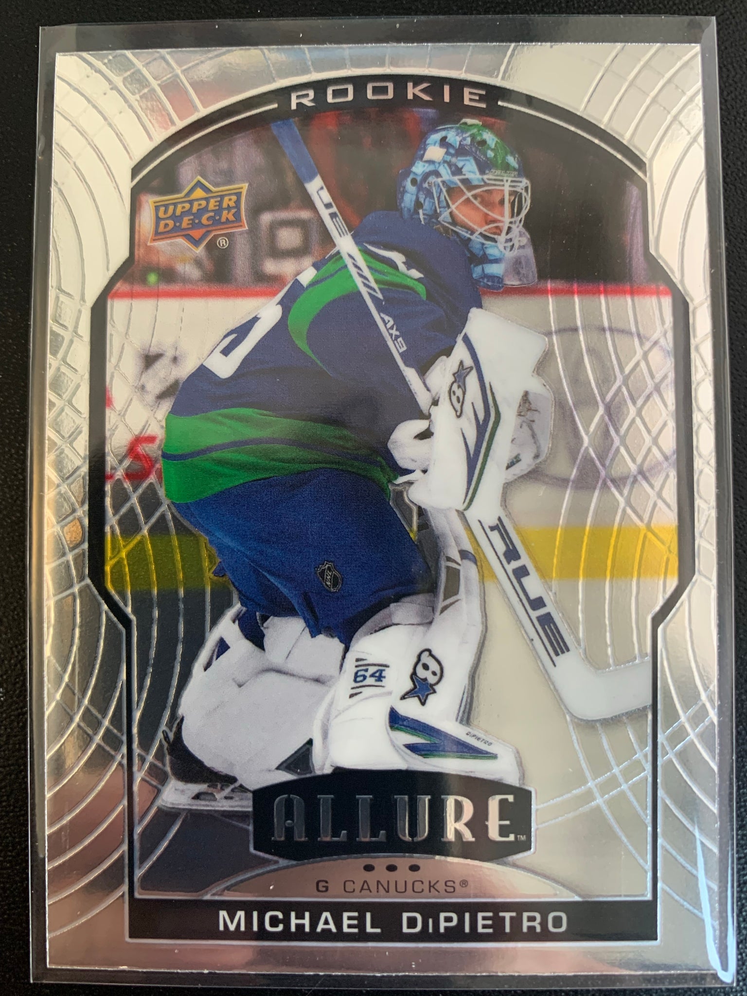 2020-21 UPPER DECK ALLURE HOCKEY #93 VANCOUVER CANUCKS - MICHAEL DIPIETRO BASE ROOKIE CARD