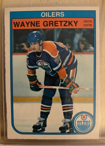 1982-83 O-PEE-CHEE HOCKEY #106 EDMONTON OILERS - WAYNE GRETZKY CARD RAW