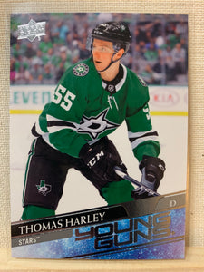 2020-21 UPPER DECK HOCKEY #227 DALLAS STARS - THOMAS HARLEY YOUNG GUNS ROOKIE CARD RAW