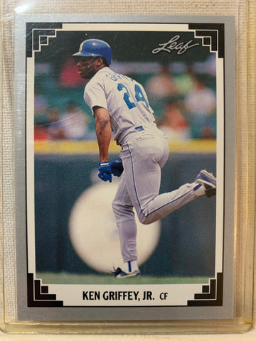 1991-92 LEAF BASEBALL #372 - KEN GRIFFEY JR CARD RAW