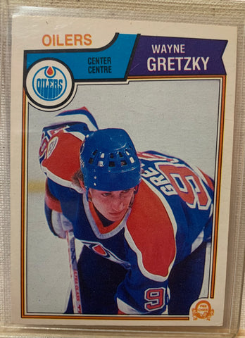 1983-84 O-PEE-CHEE HOCKEY #29 EDMONTON OILERS - WAYNE GRETZKY CARD RAW