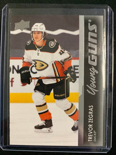 2021-22 UPPER DECK S1 HOCKEY #232 ANAHEIM DUCKS - TREVOR ZEGRAS YOUNG GUNS ROOKIE CARD