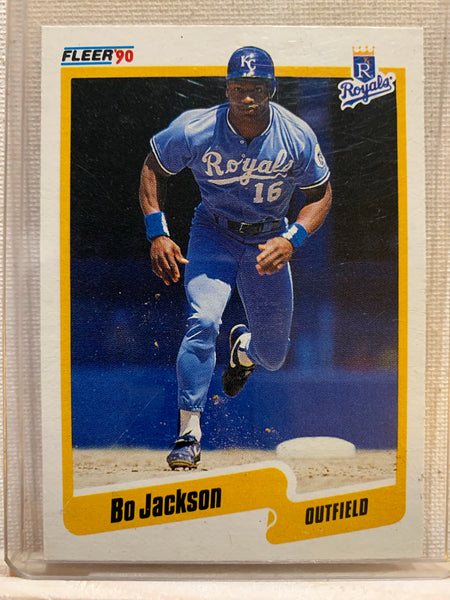 1990-91 FLEER BASEBALL #C-15 - BO JACKSON INSERT CARD RAW