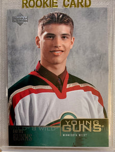 2003-04 UPPER DECK HOCKEY #221 MINNESOTA WILD - BRENT BURNS YOUNG GUNS ROOKIE CARD RAW