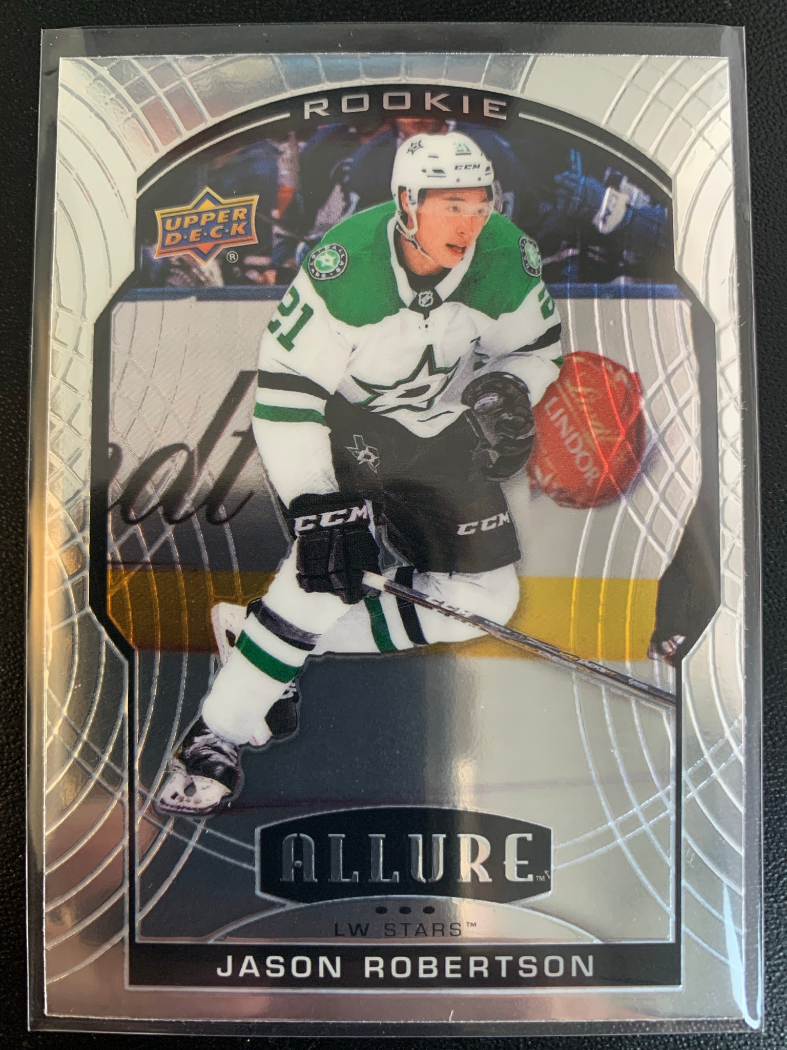 2020-21 UPPER DECK ALLURE HOCKEY #82 DALLAS STARS - JASON ROBERTSON BASE ROOKIE CARD