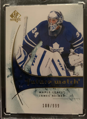 2009-10 SP AUTHENTIC HOCKEY #164 TORONTO MAPLE LEAFS - JAMES REIMER ROOKIE CARD RAW